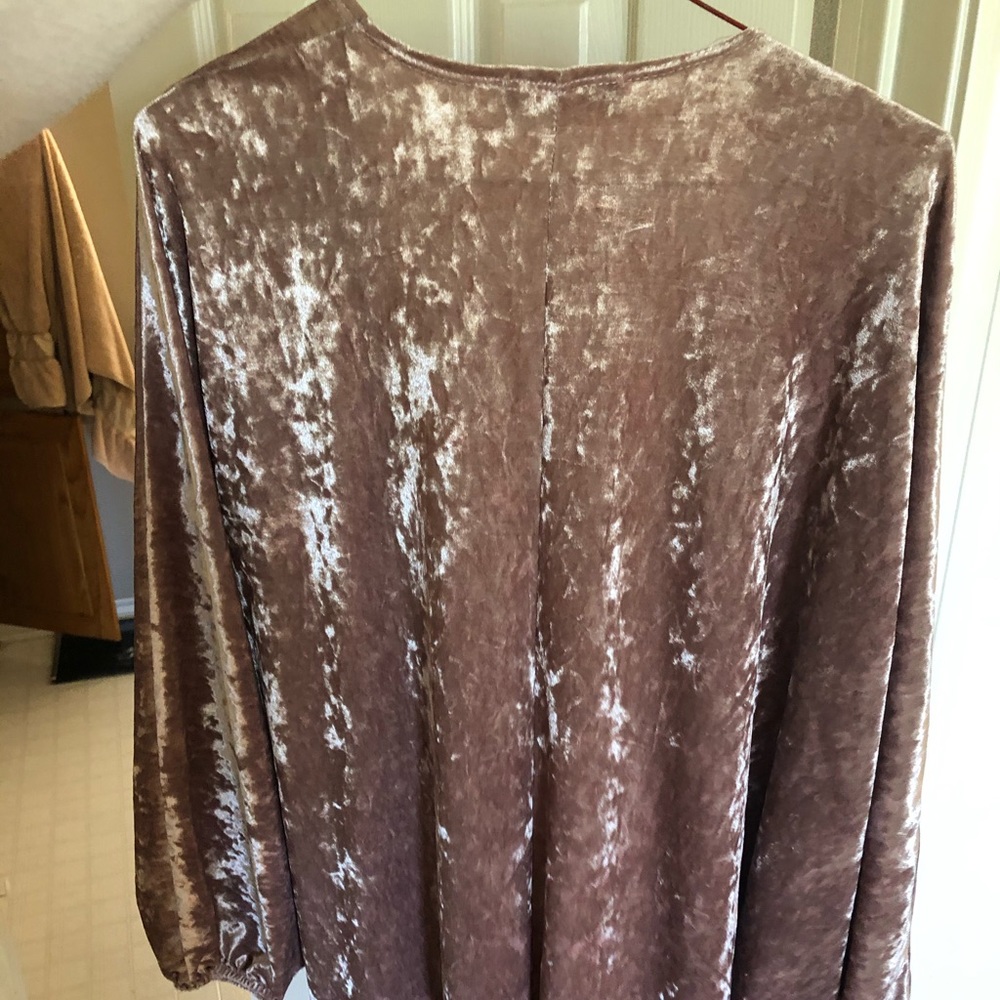 Pink Suede Cardigan - image 2